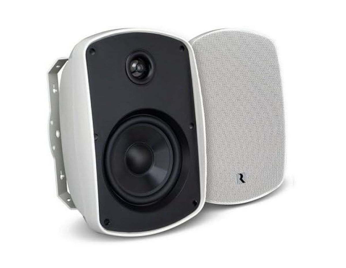 Russound 5B55MK2 5.25" Outdoor Speaker - Two-Way, 90dB, Weatherproof, Aluminum Bracket, 8 Ohm (Pair)