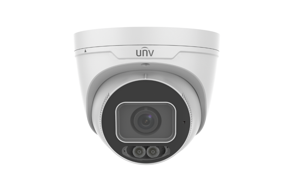 UNV IPC3638SE-ADF28K-WL-I0 8MP ColorHunter Turret Camera – Front View