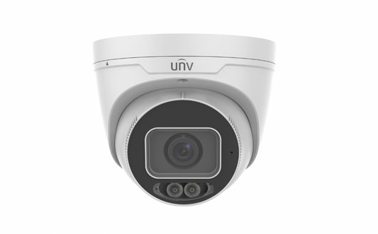 UNV IPC3638SE-ADF28K-WL-I0 8MP ColorHunter Turret Camera – Front View