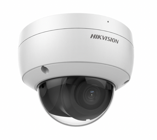 Hikvision AcuSense DS-2CD2143G2-IU 4MP outdoor network dome camera with 2.8mm lens in white

