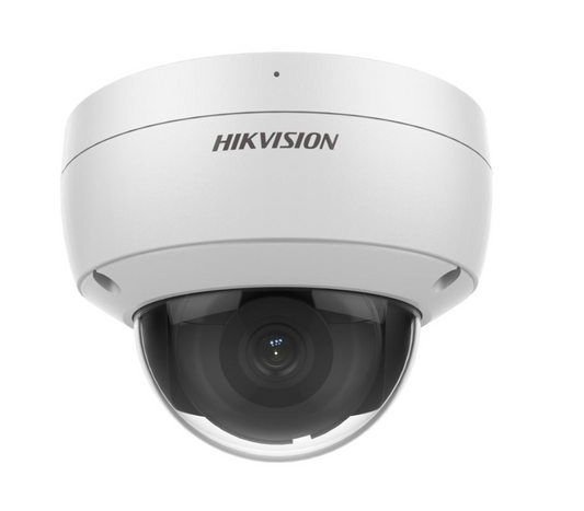 Hikvision AcuSense DS-2CD2183G2-IU 8MP IP dome camera with 2.8mm lens in white
