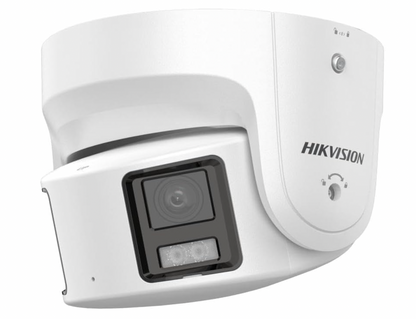 Hikvision 180° 4MP Turret Camera with ColorVu, 2.8mm lens, and built-in mic
 side angle