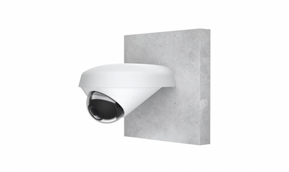 G4 Dome camera installed using UACC-G4-Dome-Arm wall mount
