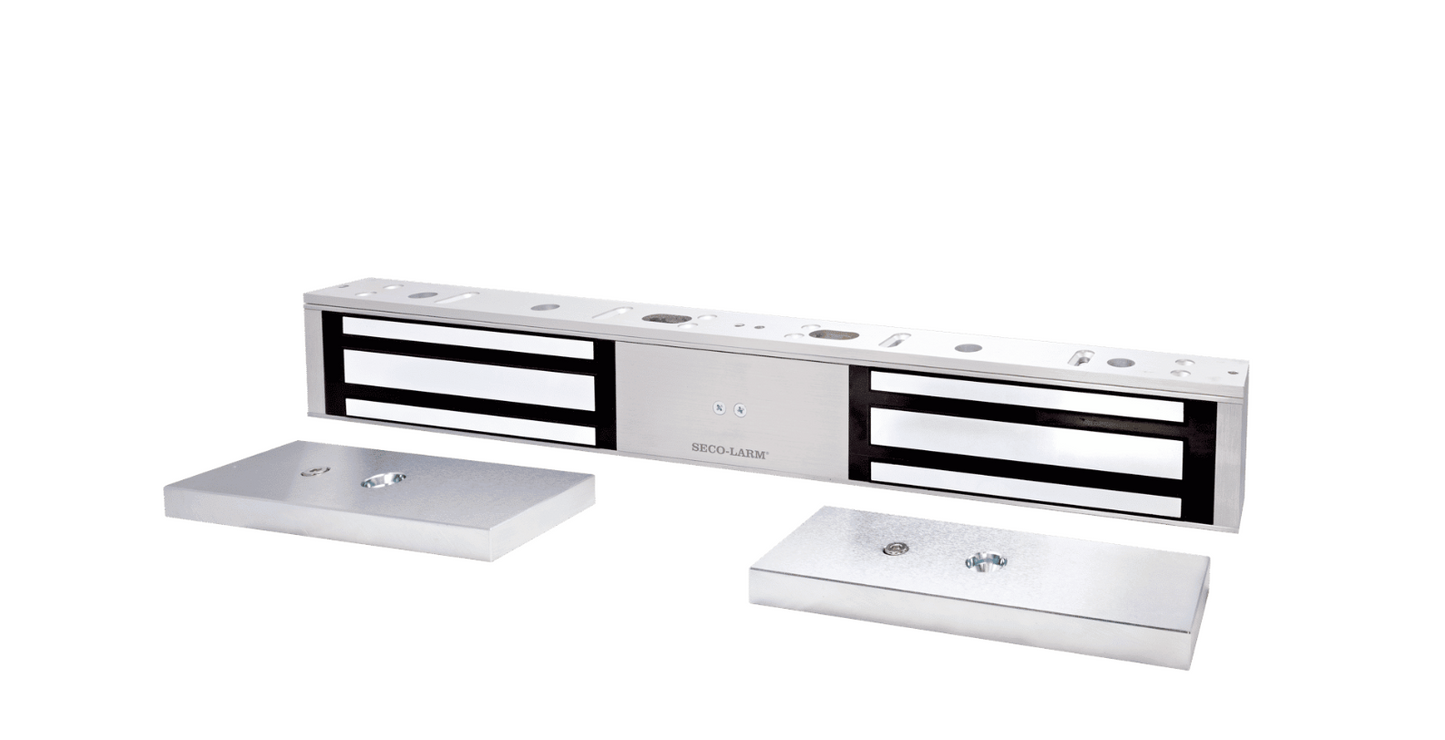 SECO-LARM E-941DA-1K2Q double-door electromagnetic lock with anodized aluminum housing
