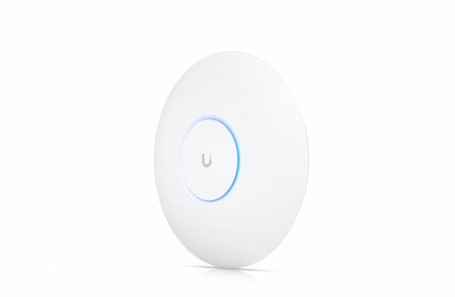 Ubiquiti UniFi U6-Pro WiFi 6 access point with ceiling-mount design
