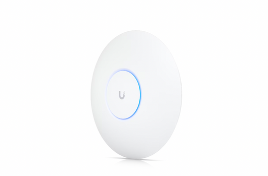 Ubiquiti UniFi U6-Pro WiFi 6 access point with ceiling-mount design
