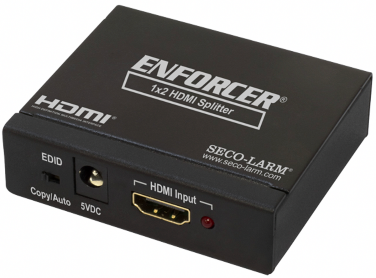 Seco-Larm 4K HDMI Splitter 1x2 - 4K@60Hz, HDCP 2.2, HDR, HDMI 2.0b (MVD-AH12-01Q)