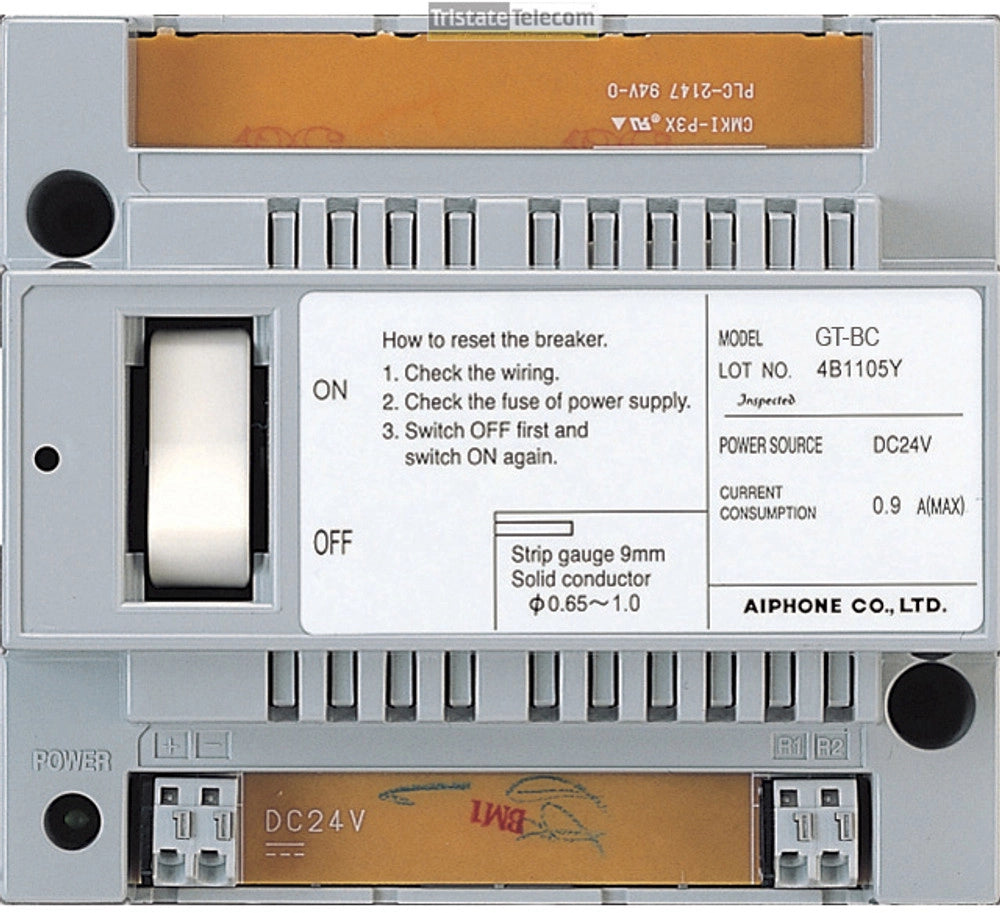 Aiphone Corporation GT-BC Audio Bus Control Unit for GT Series, Multi-Tenant Intercom, ABS Plastic Construction