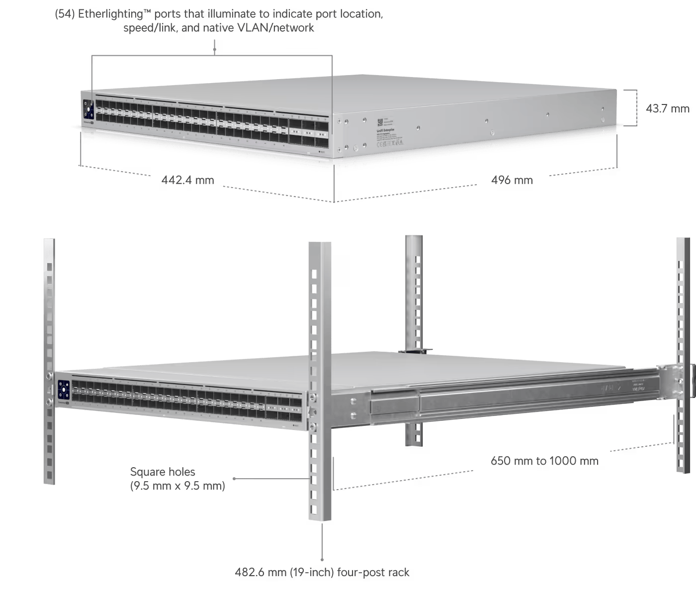 Ubiquiti Enterprise Campus Aggregation Switch with 28 ports including 25G SFP28 and PoE+
