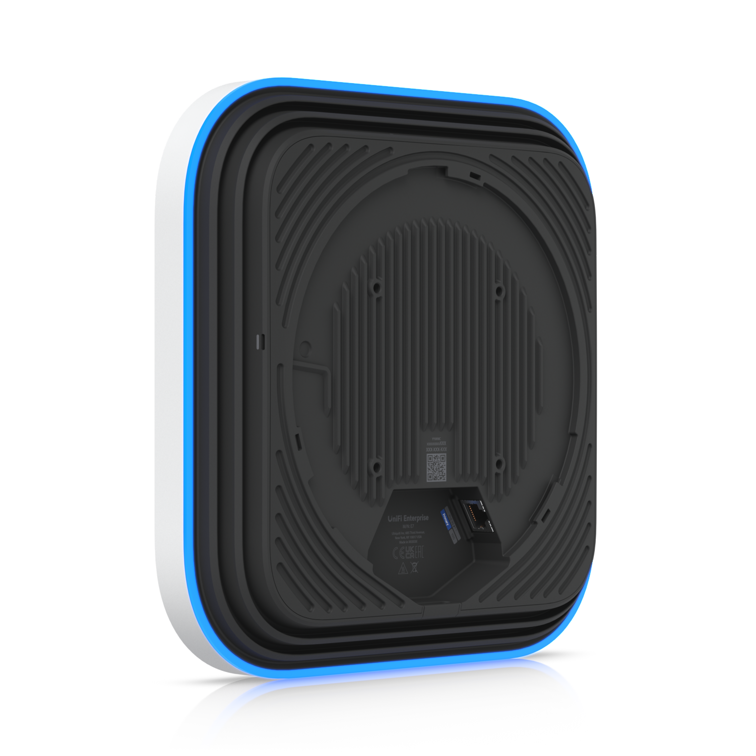 back view of the Ubiquiti E7 WiFi 7 enterprise access point
