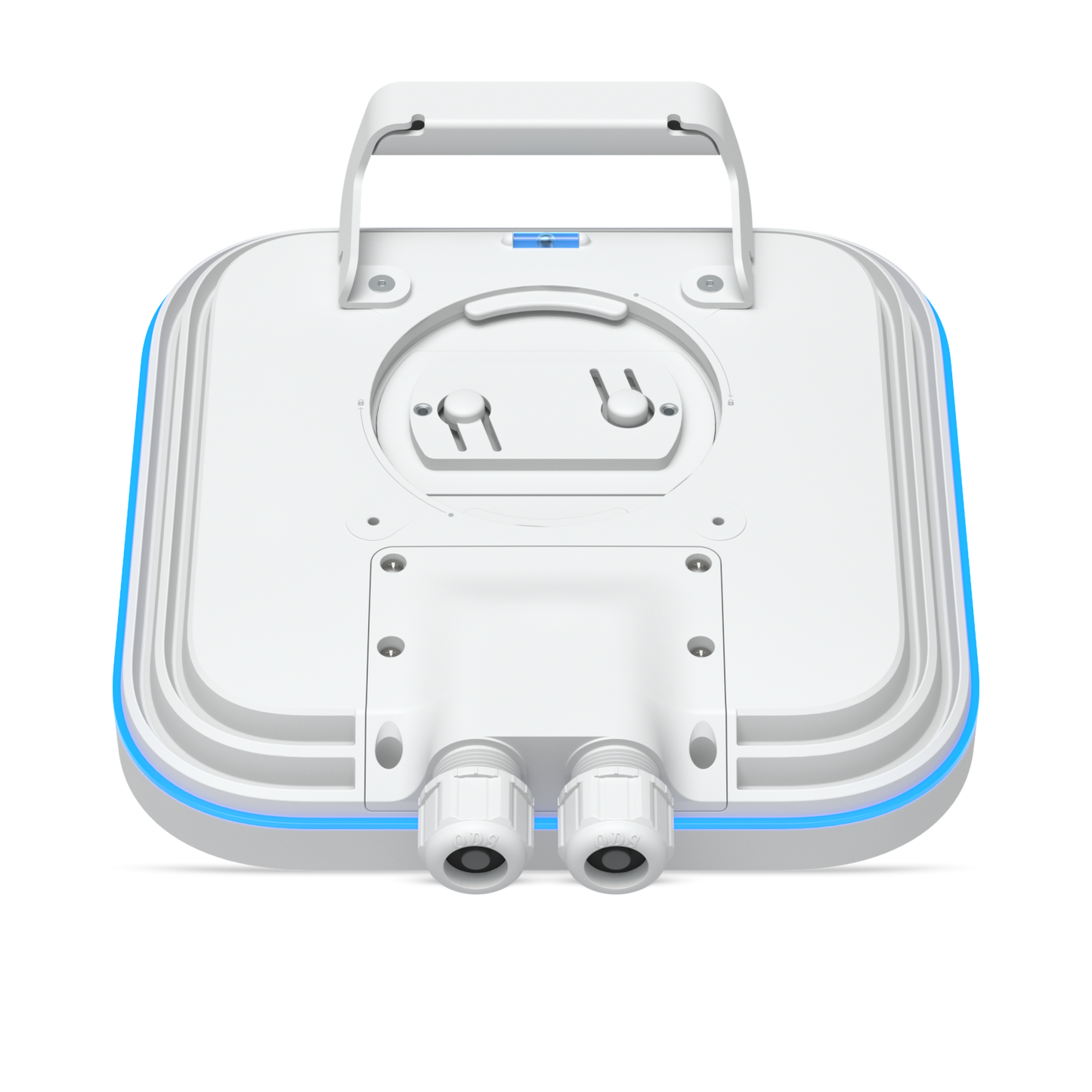 Ubiquiti E7-Campus top down view of back showing mounting design