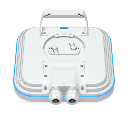 Ubiquiti E7-Campus top down view of back showing mounting design