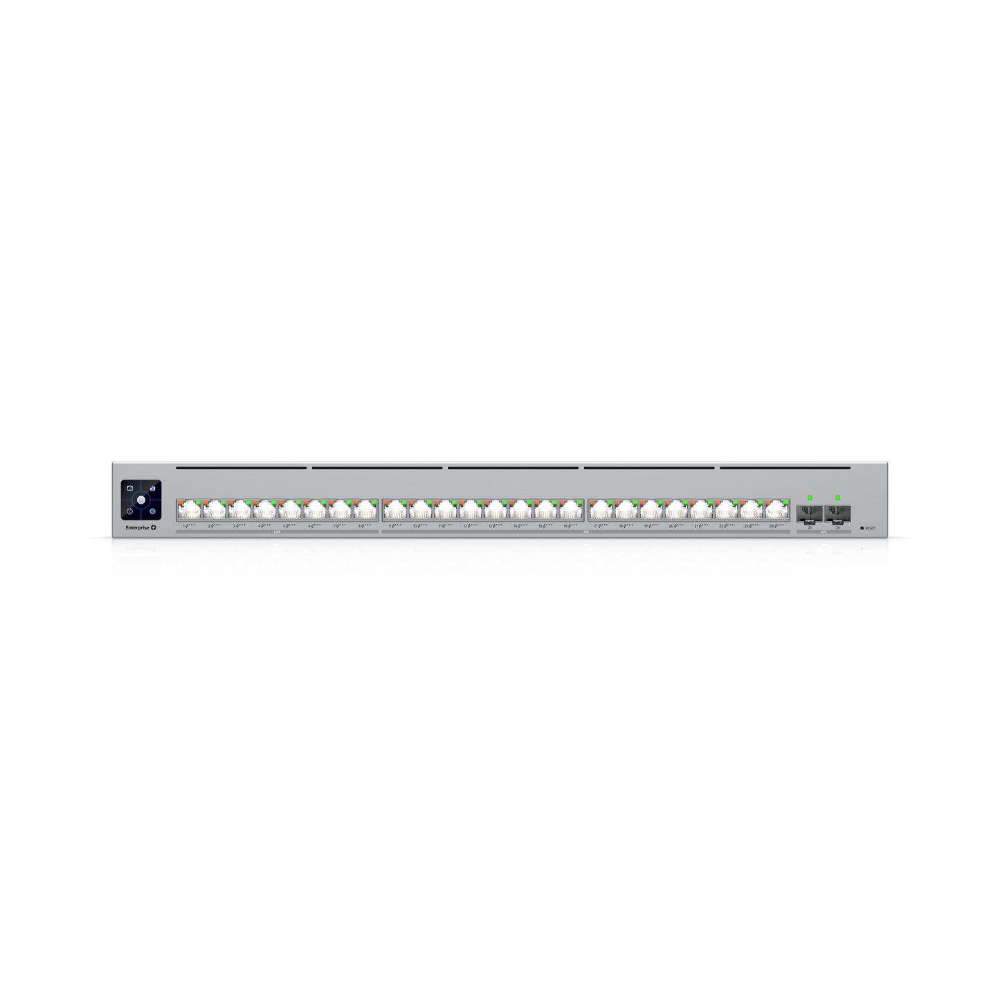 Enterprise Campus 24 PoE ECS-24-PoE compact front view showing all ports