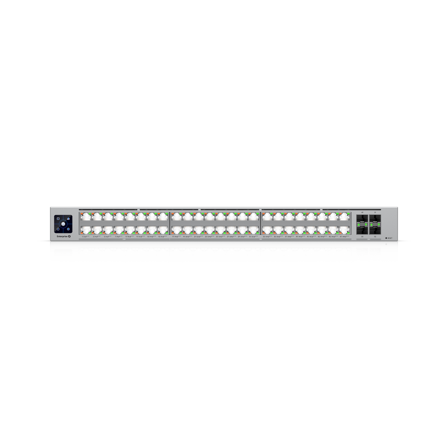Ubiquiti Enterprise Campus 48 PoE Layer 3 Switch - 32x 10GbE + 16x 2.5GbE, 4x 25G SFP28 Uplinks, Dual Hot-Swap 1200W PSU (ECS-48-POE)