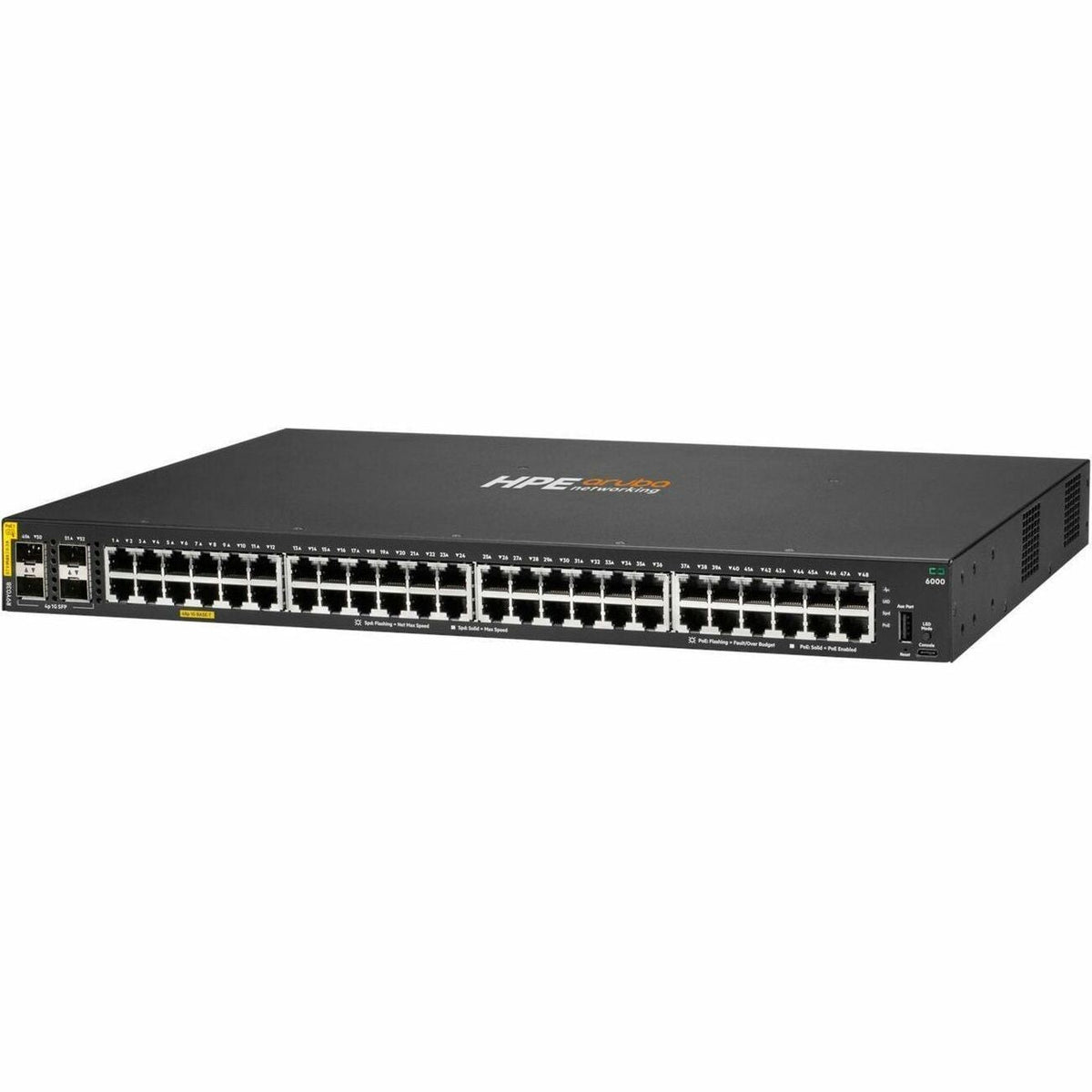 Aruba CX 6000 48p 10M/100M/1G Class4 PoE 4p SFP 1G 740W Switch - R9Y03B#ABA