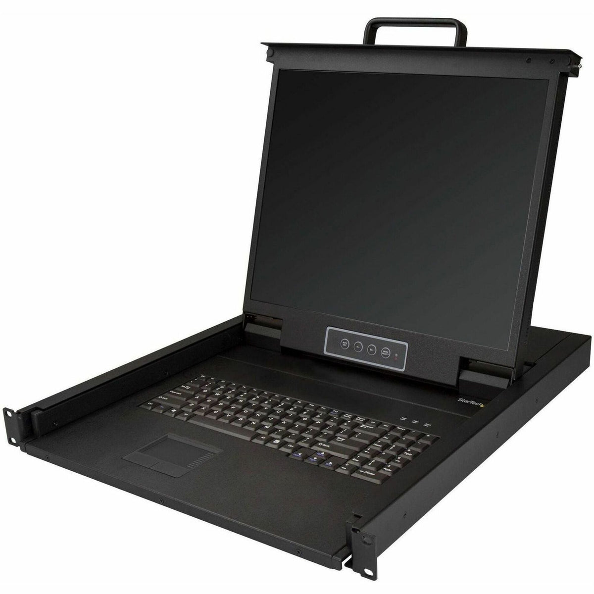 StarTech Rackmount KVM Console - 1U 19" LCD Monitor Single Port VGA KVM Server Rack Drawer includes Cables &amp; Hardware - USB Support - RKCONS1901