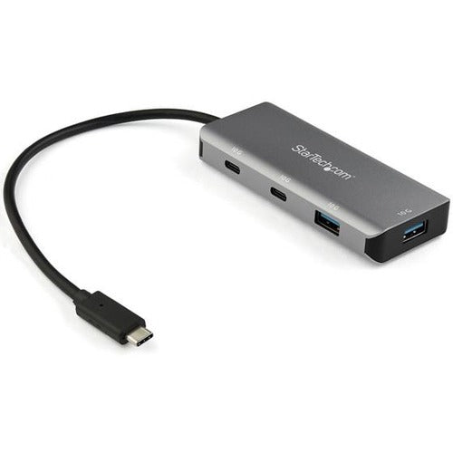 StarTech 4 Port USB C Hub, 2x USB A &amp; 2x USB-C SuperSpeed 10Gbps, USB Bus Powered Type-C 3.2 Gen 2 Adapter Hub, 9.8" (25cm) Cable, TAA - HB31C2A2CB