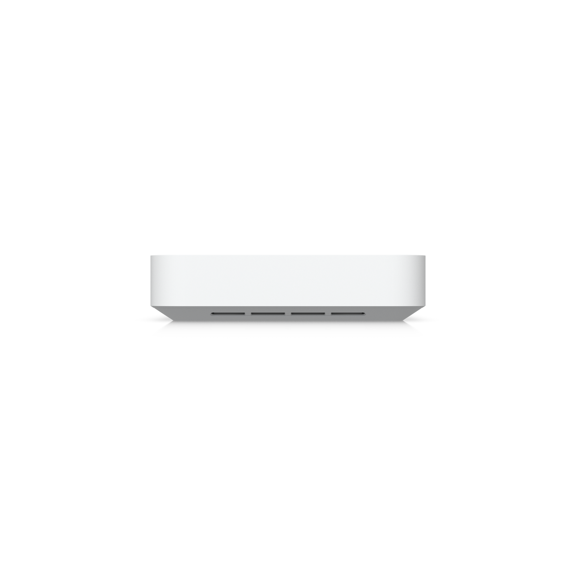 Side profile of Ubiquiti Cloud Gateway Fiber compact 10G desktop gateway