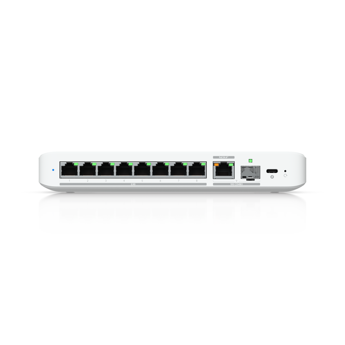 Front view of Ubiquiti USW-Flex-2.5G-8 Switch