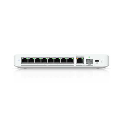 Front view of Ubiquiti USW-Flex-2.5G-8 Switch