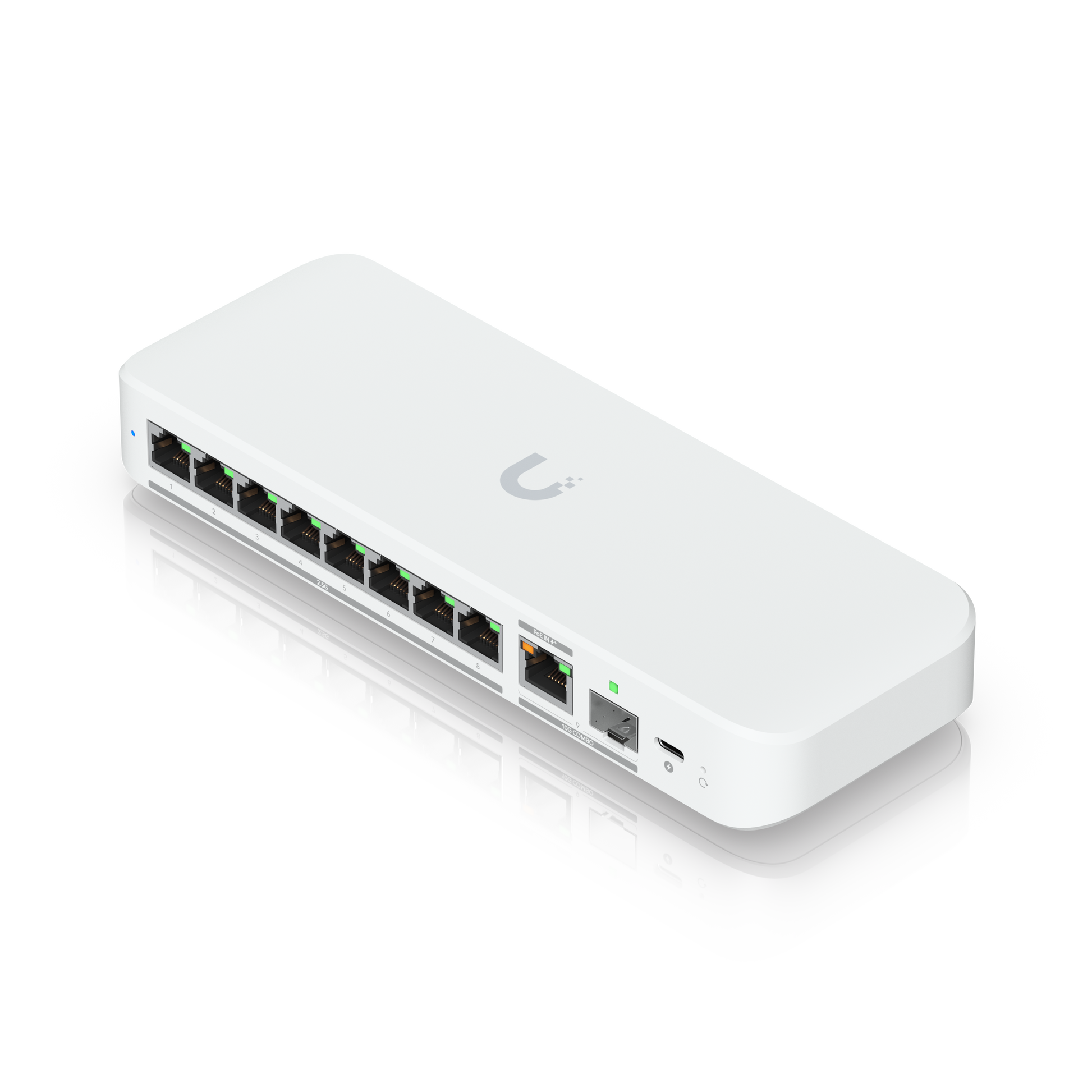 Top view of Ubiquiti USW-Flex-2.5G-8 Switch