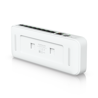 rear angled view of Ubiquiti USW-Flex-2.5G-8 Switch