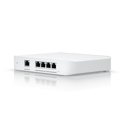 Ubiquiti USW-Flex-XG front angled view showing 5 ports