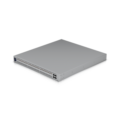 Pro XG 48 PoE showing Etherlighting layout and ports