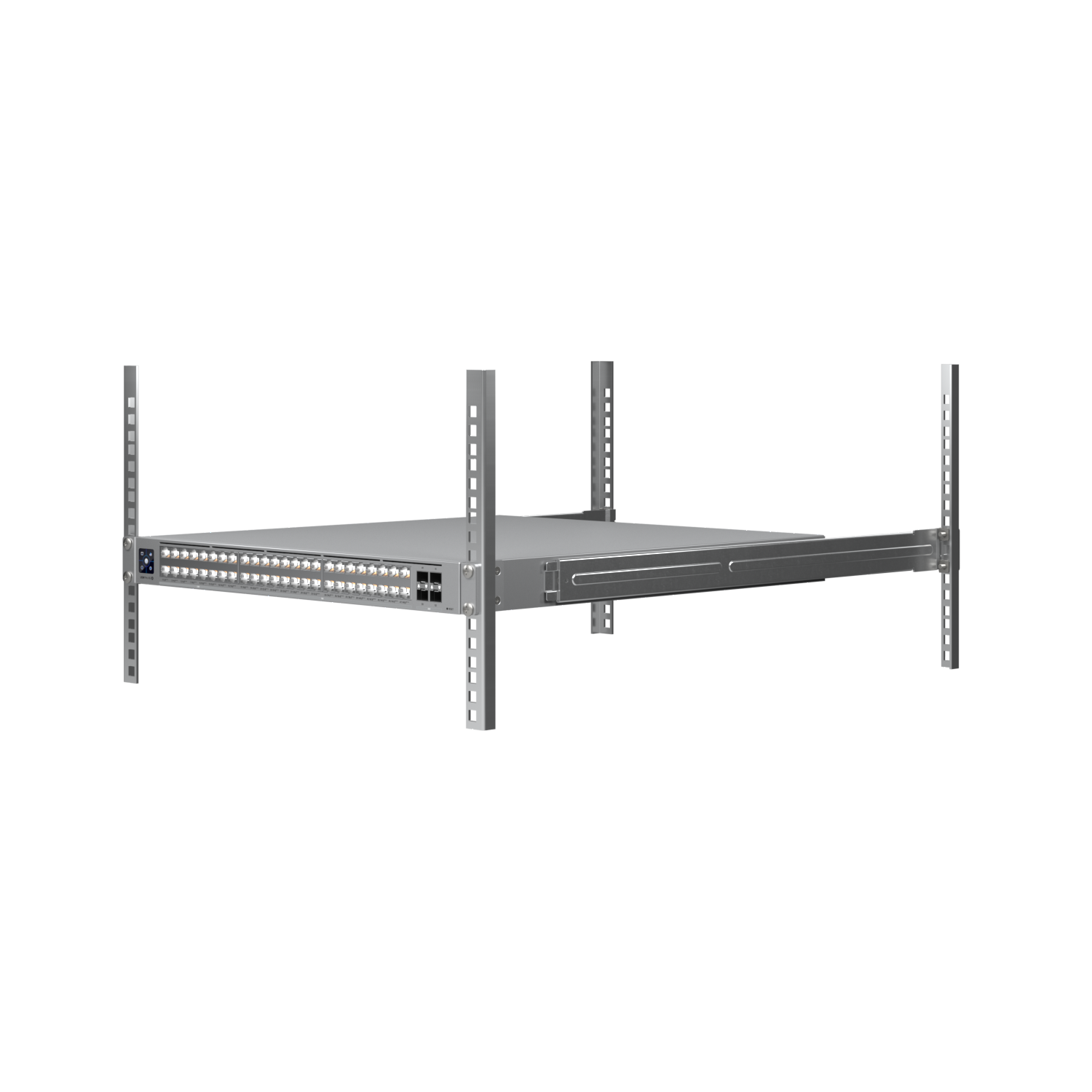 USW-Pro-XG-48-PoE installed in 1U server rack