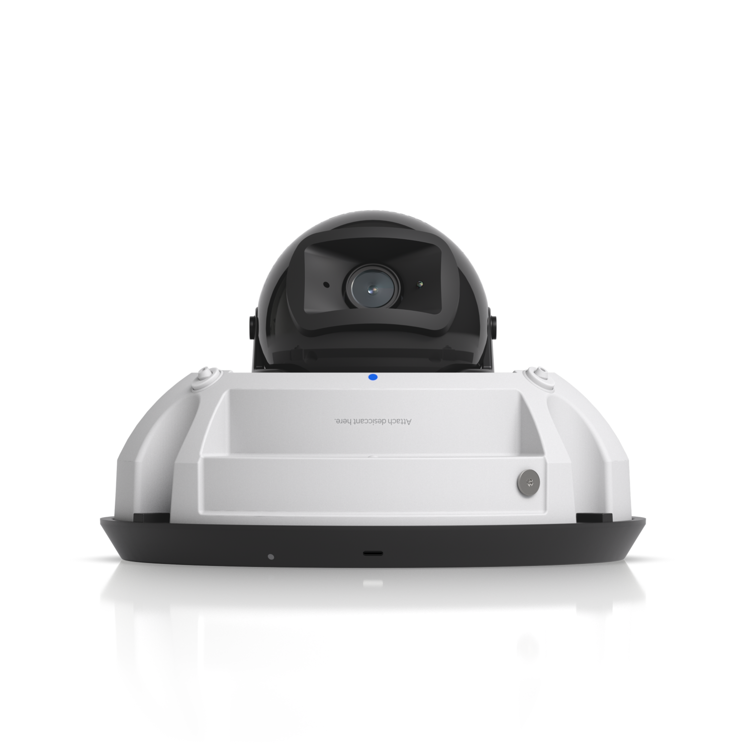 UVC-G6-Dome-W front view showing lens and mounting base with reset button