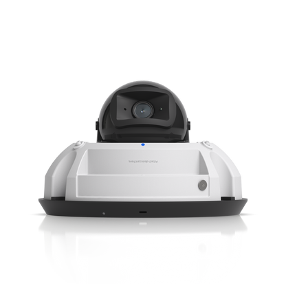 UVC-G6-Dome-W front view showing lens and mounting base with reset button