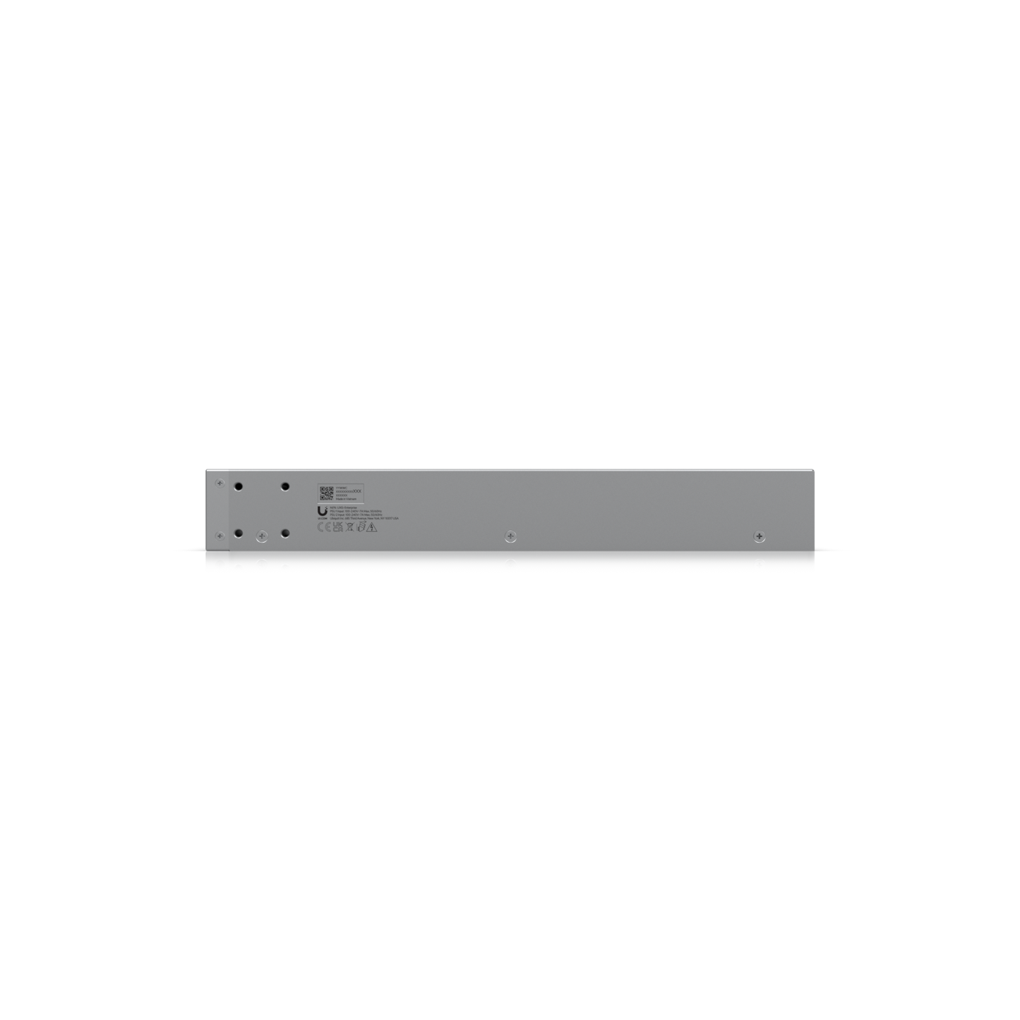 Side panel of the Ubiquiti UXG-Enterprise Gateway with product labeling